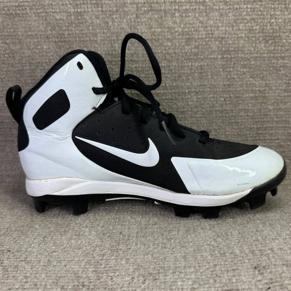 Nike Huarache 2K Filth Keystone Kids 5.5Y Black White Baseball Cleats 923434-011